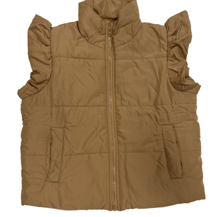Lile Ruffle Quilted Vest