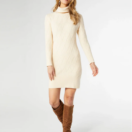 Patterned Sweater Dress