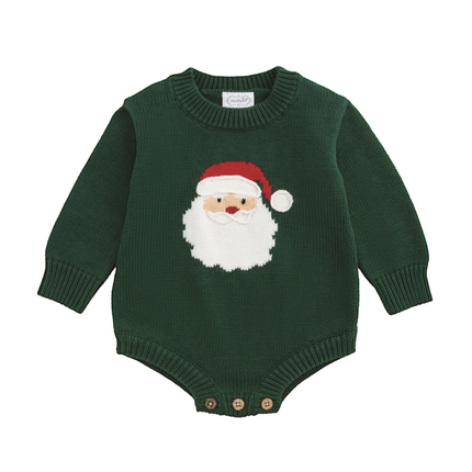 Green Santa Bubble Sweater