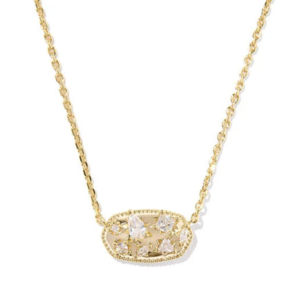 Hollander Crystal Pendant Necklace