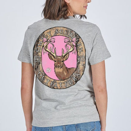 Camo Deer With Bows T-Shirt