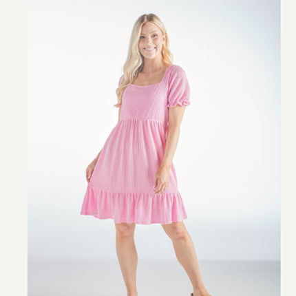 Blush Square Neck Dress