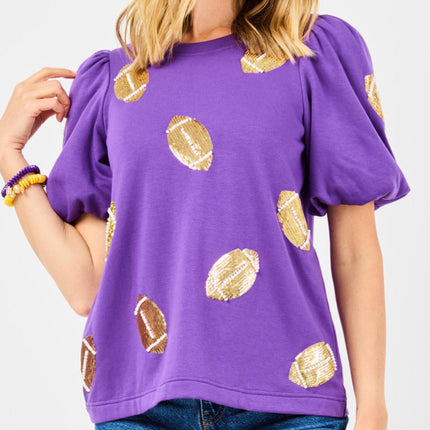 Tina Top Footballs Purple/Gold