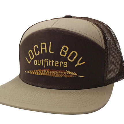 Pheasant Feather 7 Panel Hat