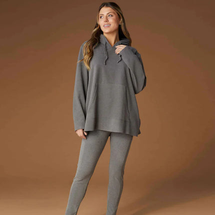 Smooth Braid Tie Hoodie