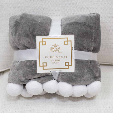 Pom Pom Throw Blanket