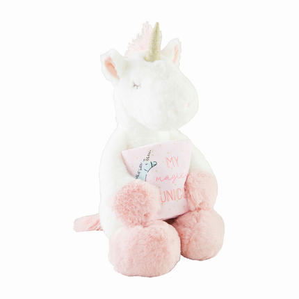 Plush Unicorn with Book