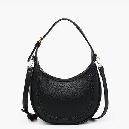Tristen Vegan Whipstitch Shoulder Bag