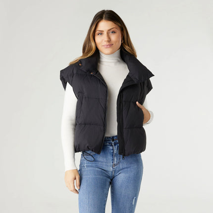 Jana Chunky Down Vest with Cinched Bottom