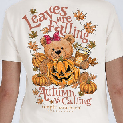 Autumn Is Calling Teddy Bear Youth T-Shirt