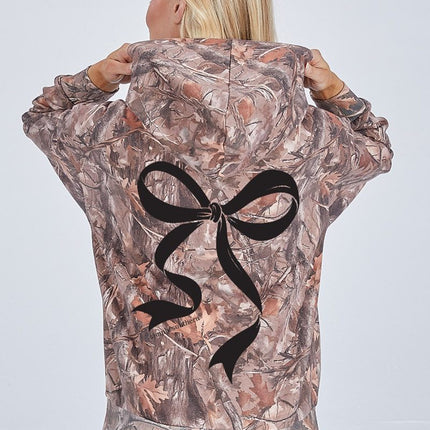 Camo Bow Hoodie