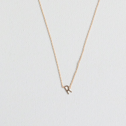 Michelle McDowell Initial Necklace Gold