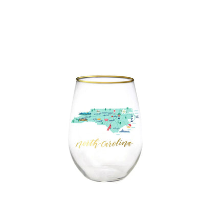 Stemless Wine Glass North Carolina