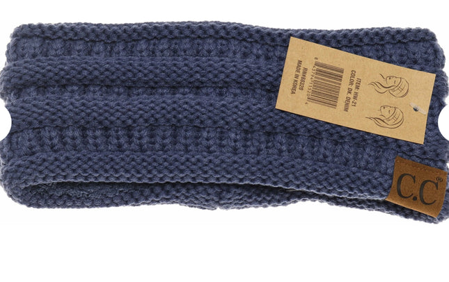 Solid Ribbed Ponytail Headband