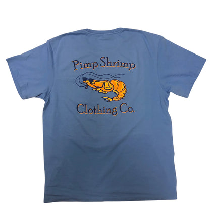 Pimp Shrimp Short Sleeve Pocket T-Shirt - Marine