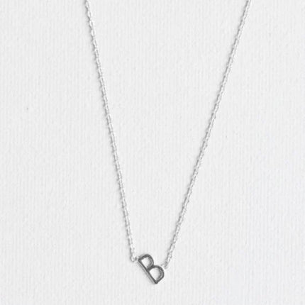 Michelle McDowell Initial Necklace Silver