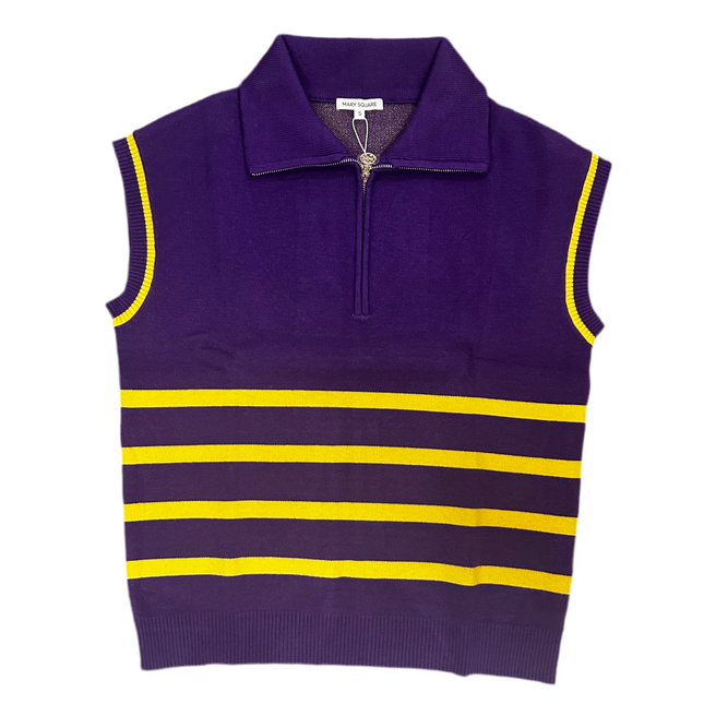 Celia Sweater Purple/Gold