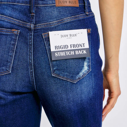 Judy Blue HW Rigid Magic Heavy Destroy Straight Jean