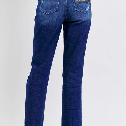 Judy Blue HW Rigid Magic Heavy Destroy Straight Jean