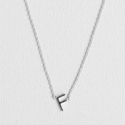 Michelle McDowell Initial Necklace Silver