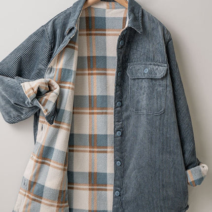 Trend:notes Corduroy and Plaid Flannel Shackets