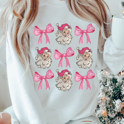 Santa Claus & Bow Sweatshirt