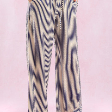 Peach Love Stripe Easy Pant