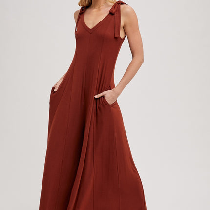 Comfy Knit Wide Leg Jumpsuit