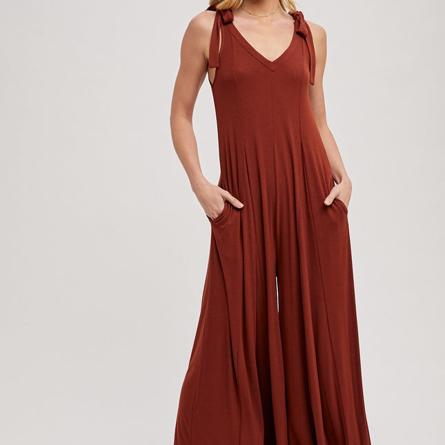 Comfy Knit Wide Leg Jumpsuit