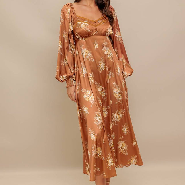 Mia Printed Midi Dress