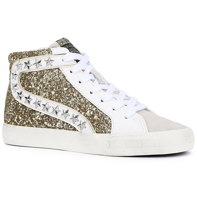 Womens Mateel Glitter High Sneakers