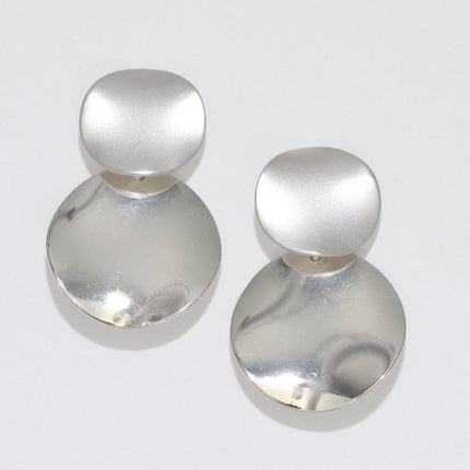 Periwnkle - matte and polished earrings