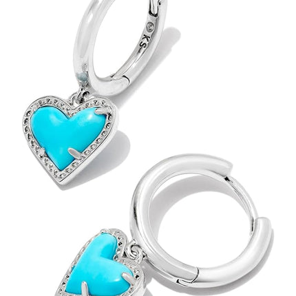 Kendra Scott Ari Heart Huggies Earrings