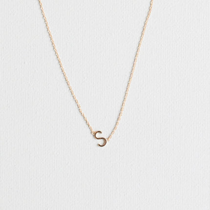 Michelle McDowell Initial Necklace Gold