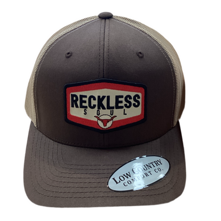 Low Country Reckless Soul Hat Cream and Red Patch