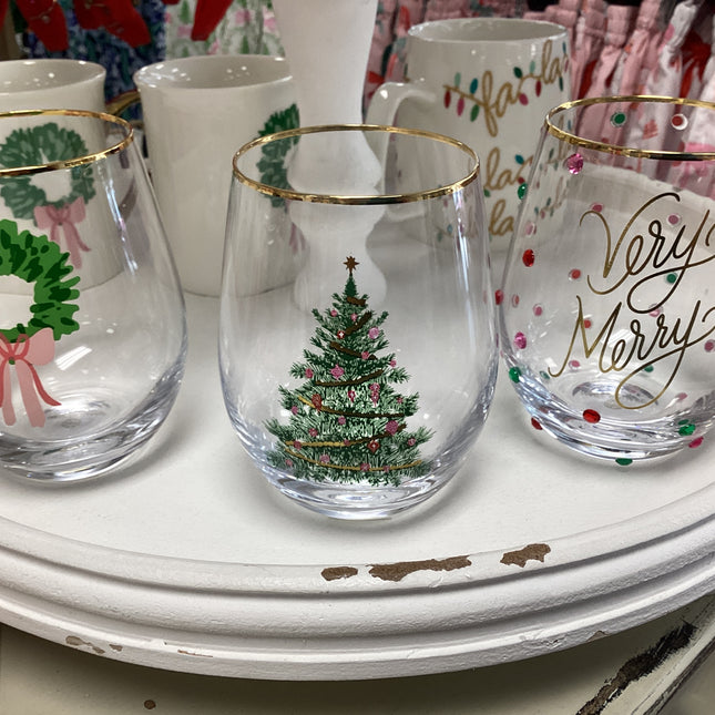Stemless Wineglass Assorted