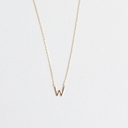 Michelle McDowell Initial Necklace Gold