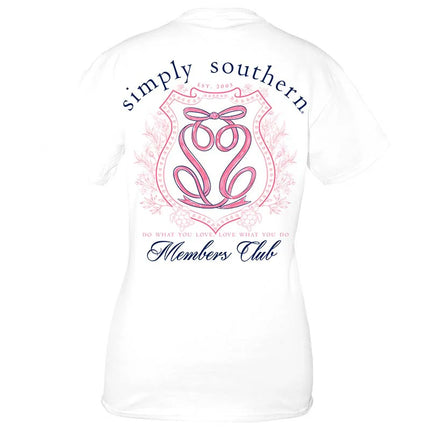 Simply Southern Ribbon Logo White Shirt