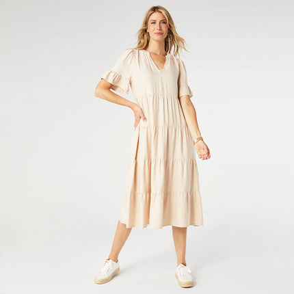 Coco + Carmen Margaux Tiered Ruffle Dress