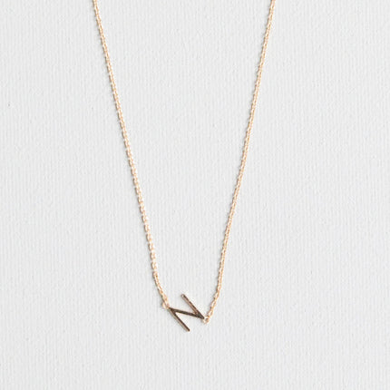 Michelle McDowell Initial Necklace Gold