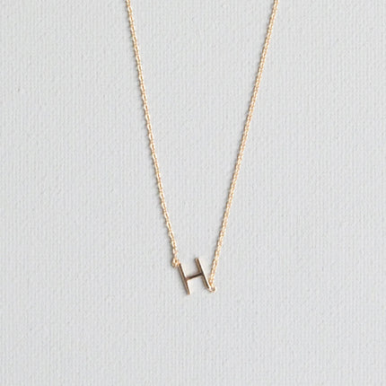 Michelle McDowell Initial Necklace Gold