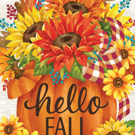 Pumpkin Sunflowers Flag