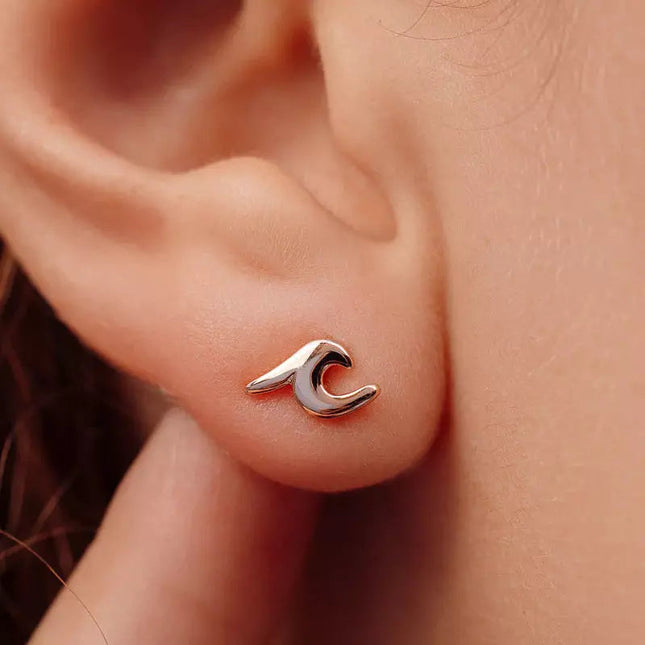 Wave Stud Earrings