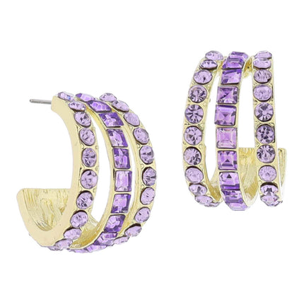 Jane Marie Crystal Hoops