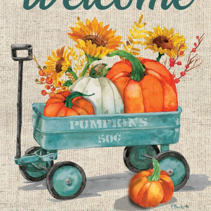 Pumpkin Wagon Flag