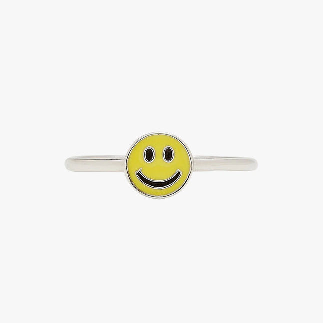 Enamel Happy Face Ring