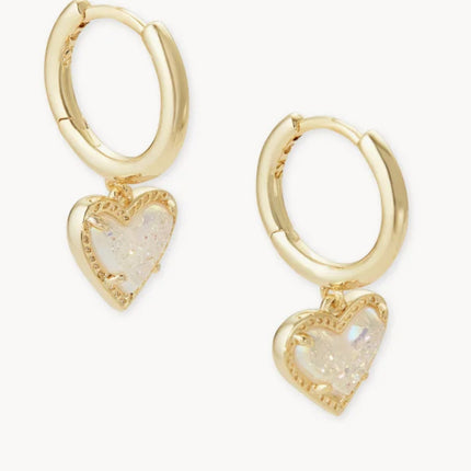 Kendra Scott Ari Heart Huggies Earrings