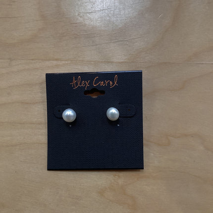 Alex Carol Pearl Stud Sterling Earrings