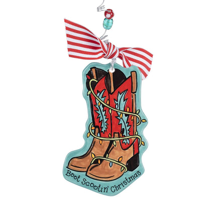 Glory Haus Boot Scootin Christmas Ornament