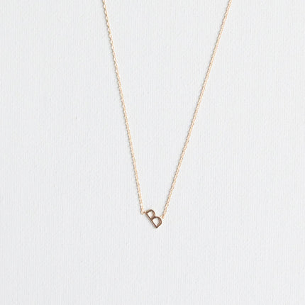 Michelle McDowell Initial Necklace Gold